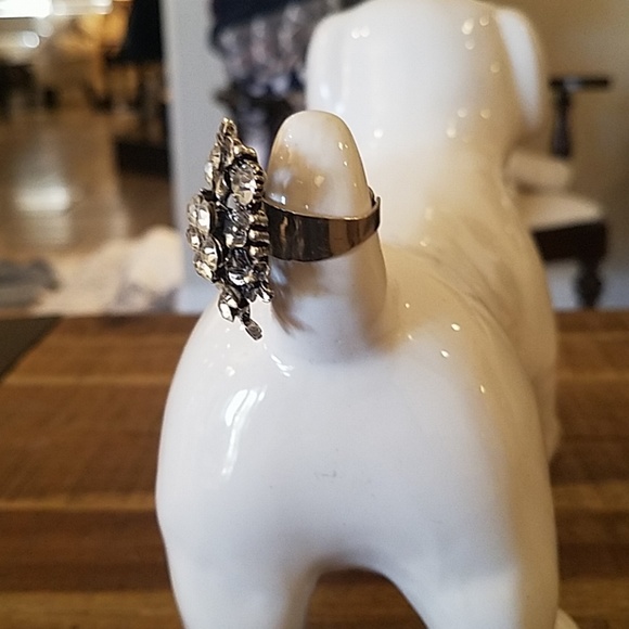 $11 Flower Rhinestone Ring - Picture 2 of 3